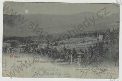  - Krkonoše (Riesengebirge) - Trutnov, Krummhübel, mondschein, DA