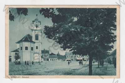  - Břeclav (Lundenburg),  náměstí, kostel