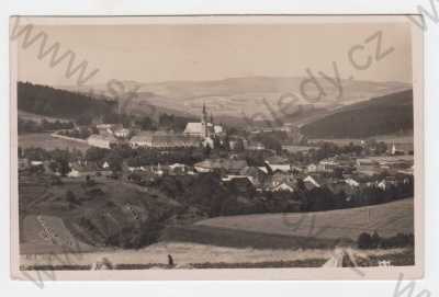  - Vyšší Brod (Český Krumlov), Šumava, klášter, pohled na město z výšky, foto J. Wolf