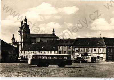  - Nepomuk, Plzeň-jih, náměstí, autobus, ORBIS, foto Kredba