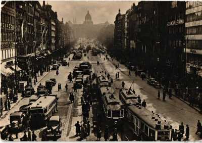  - Praha 1, Václavské náměstí, tramvaj