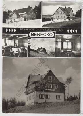  - 2x Benecko (Semily), Rekreační chata Tesly Karlín, více záběrů, Hotel Panorama, Krkonoše, 1x velký formát Orbis, 1x velký formát Pressfoto