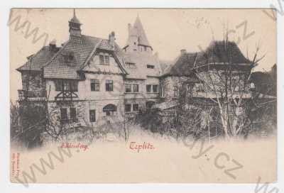  - Teplice, hrad Schlossberg, celkový pohled, DA