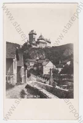  - Karlštejn hrad (Beroun), podhradí, celkový pohled