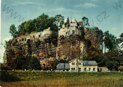  - Sloup v Čechách, Česká lípa, hrad, částečný záběr města, ORBIS