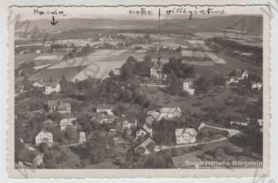  - Sloup v Čechách (Bürgstein) - Česká Lípa, celkový pohled, letecký pohled