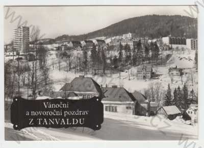  - Tanvald (Jablonec nad Nisou), celkový pohled, zimní krajina, Orbis