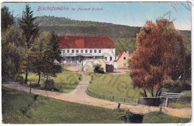  - Polsko - Bischofmühle - hostinec, kolorovaná