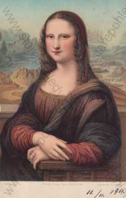  - Obraz barevný: Mona Lisa, Leonardo da Vinci, Paris Louvre