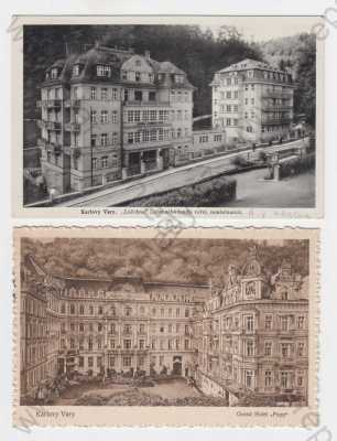  - 2x Karlovy Vary, Grandhotel Pupp, celkový pohled, lázeňský dům