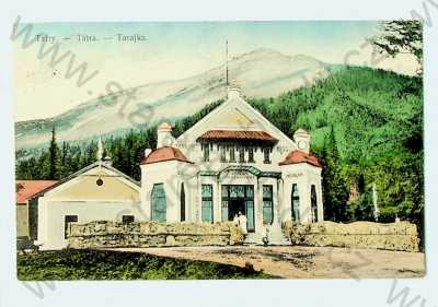  - Slovensko - Tatry - Grande Café Restaurant, kolorovaná