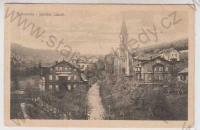  - Jánské lázně (Trutnov), část města, kostel, Krkonoše