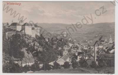  - Vimperk (Winterberg) - Prachatice, celkový pohled, zámek, Foto Seidel