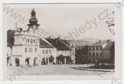  - Volyně (Strakonice), náměstí, radnice, hodiny