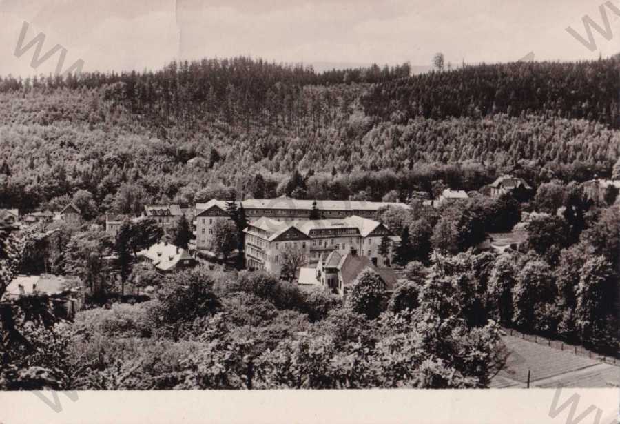  - 5x Dubí Teplice Teplitz-Schönau, celkový pohled, sanatorium, kostel